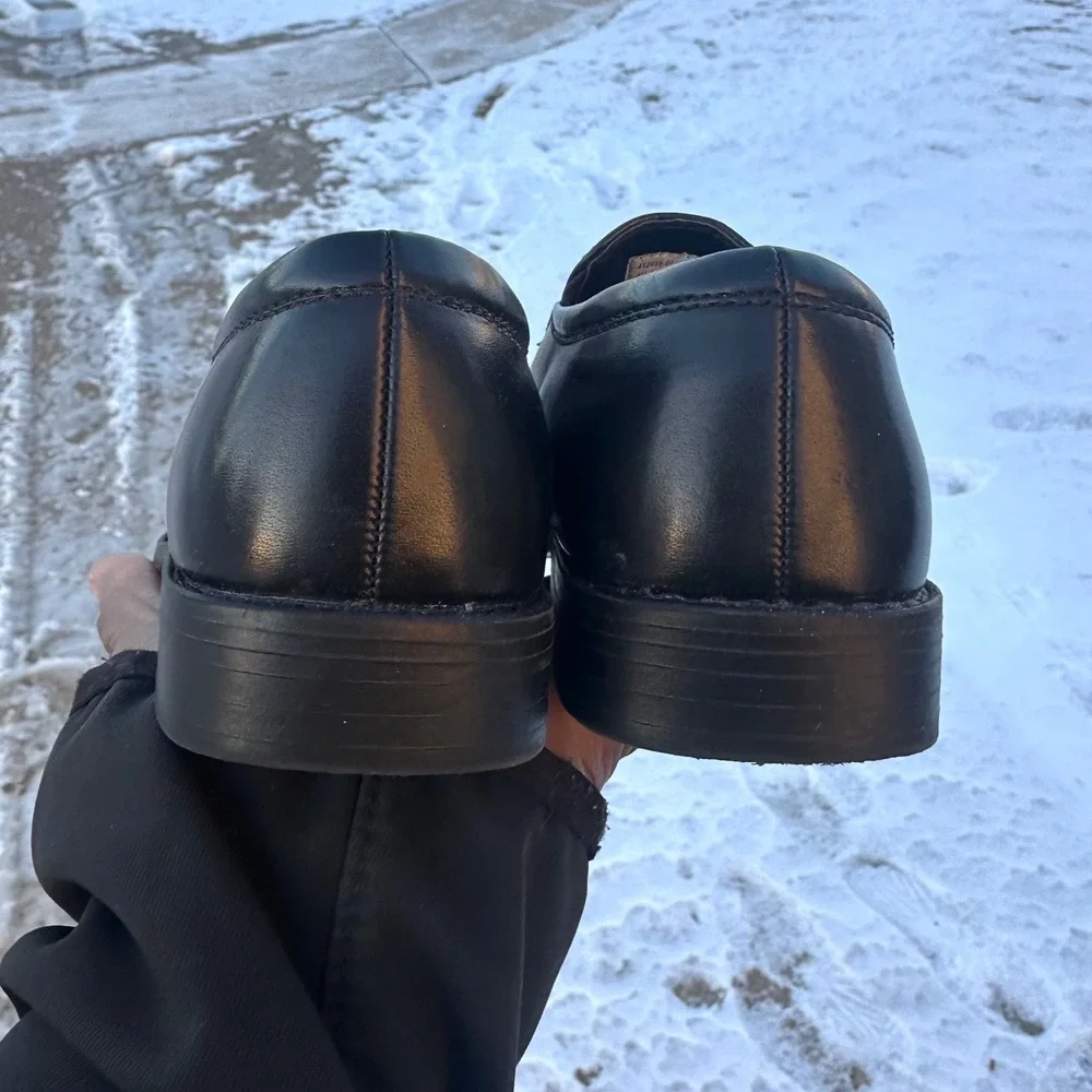 Stacy Adams‎ Little Boys Slip On Faux Leather Loafers Size 2 Black Dress Shoes